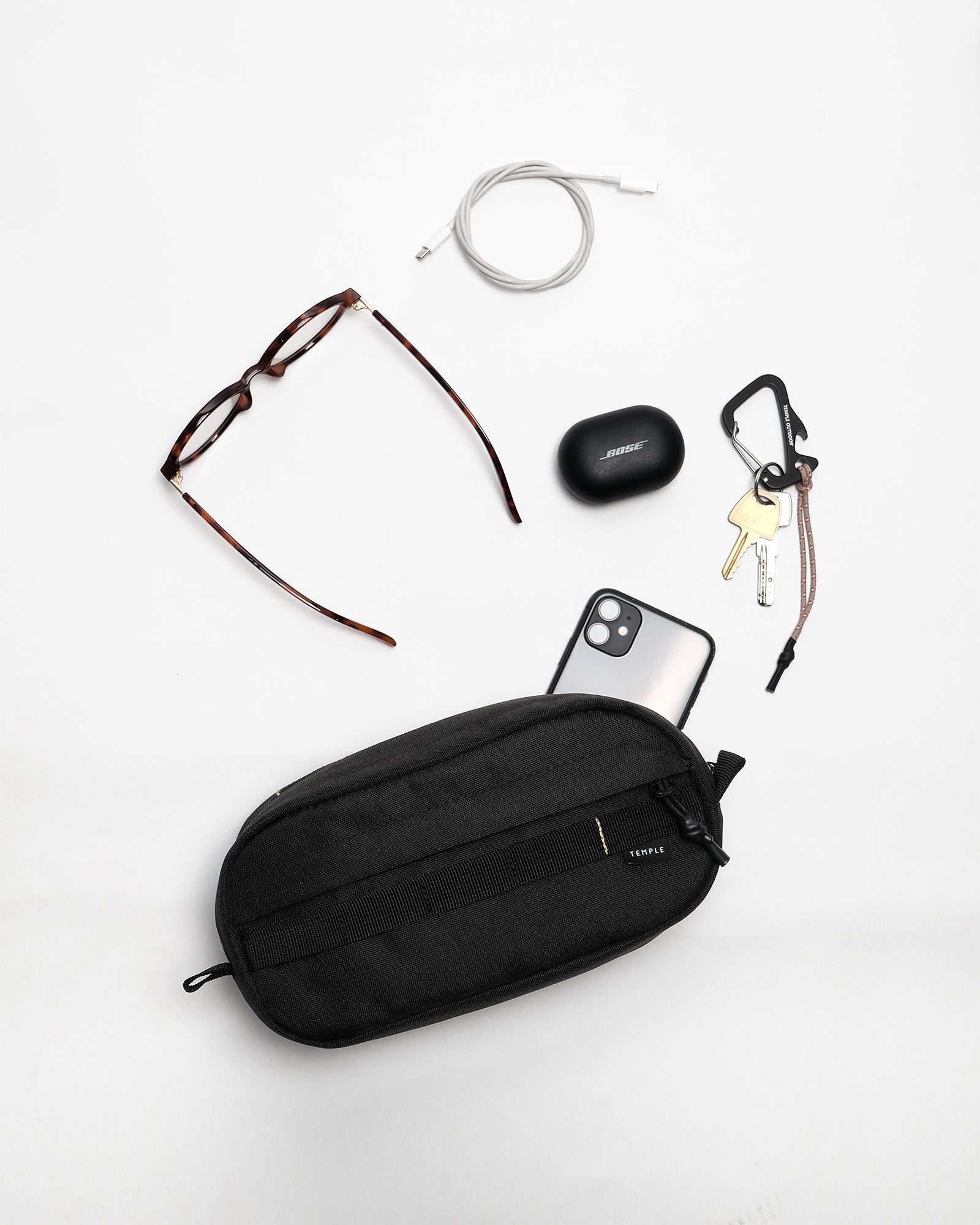 Cross Body Bag - Dusky Black