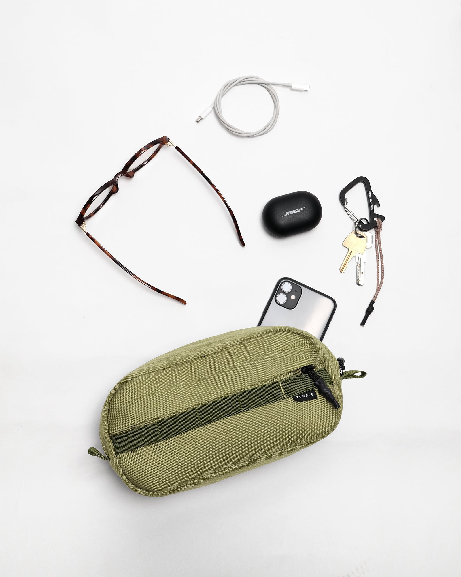Cross Body Bag - Olive Green