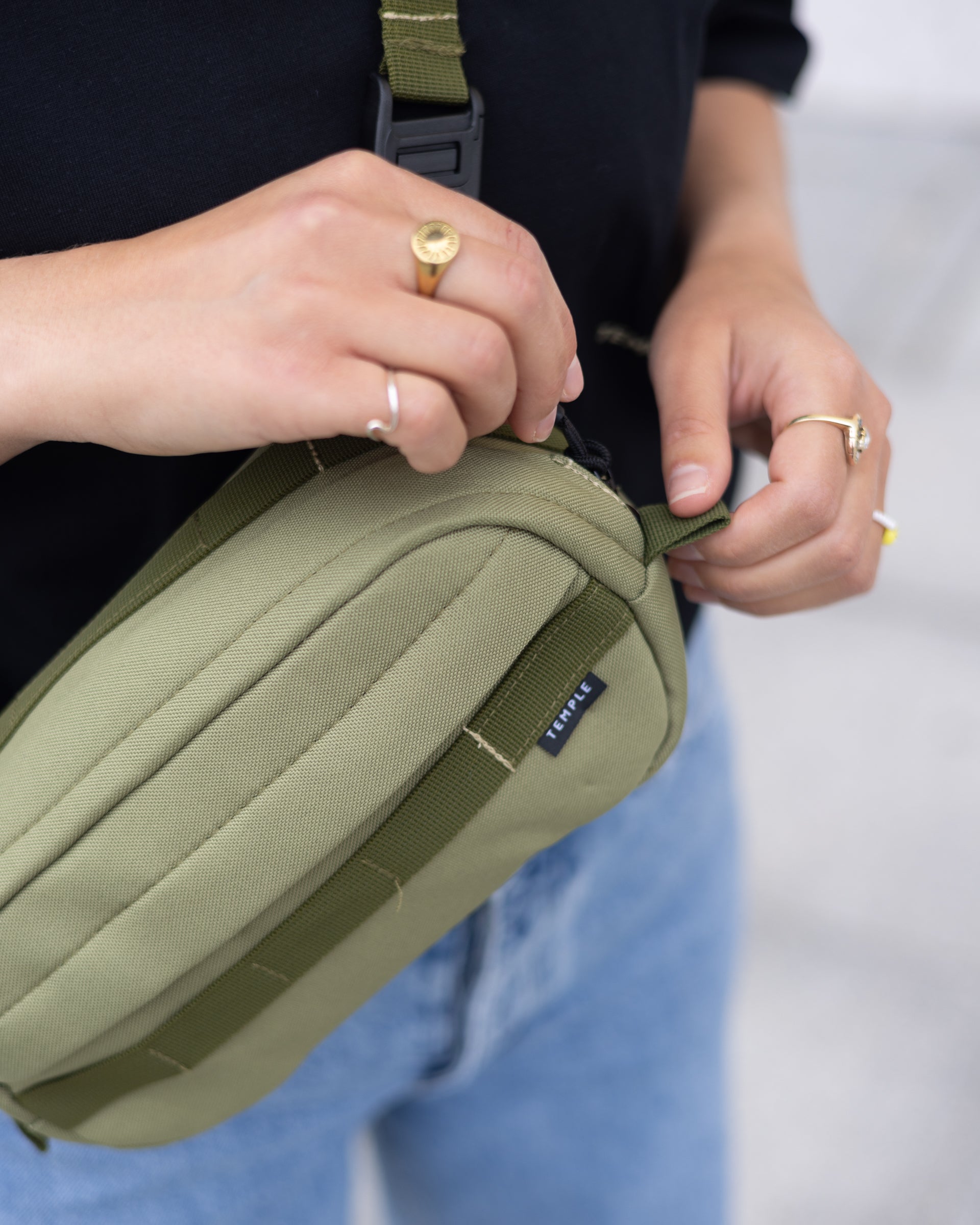 Cross Body Bag - Olive Green