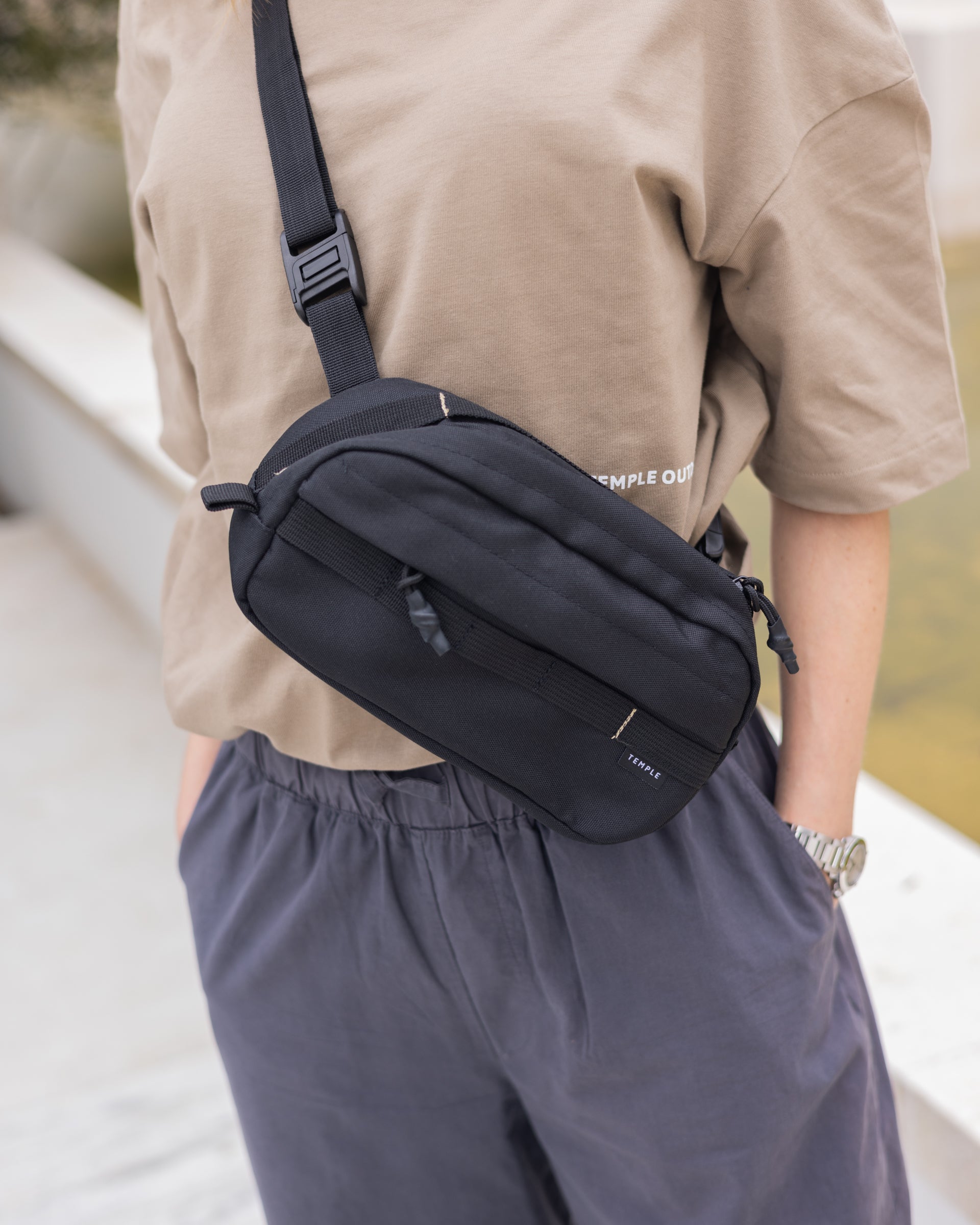 Cross Body Bag - Dusky Black