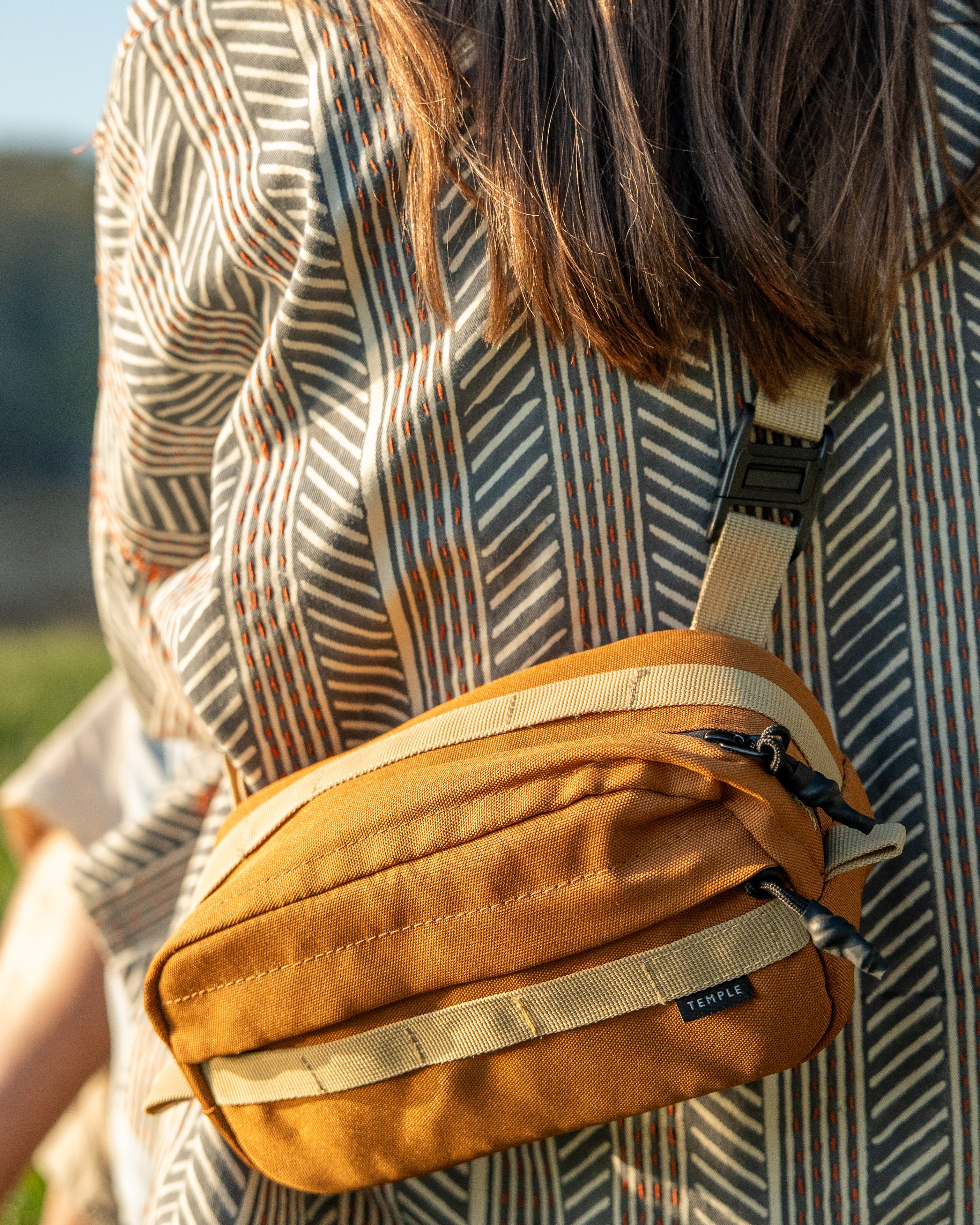 Cross Body Bag - Burnt Orange - Temple Outdoor