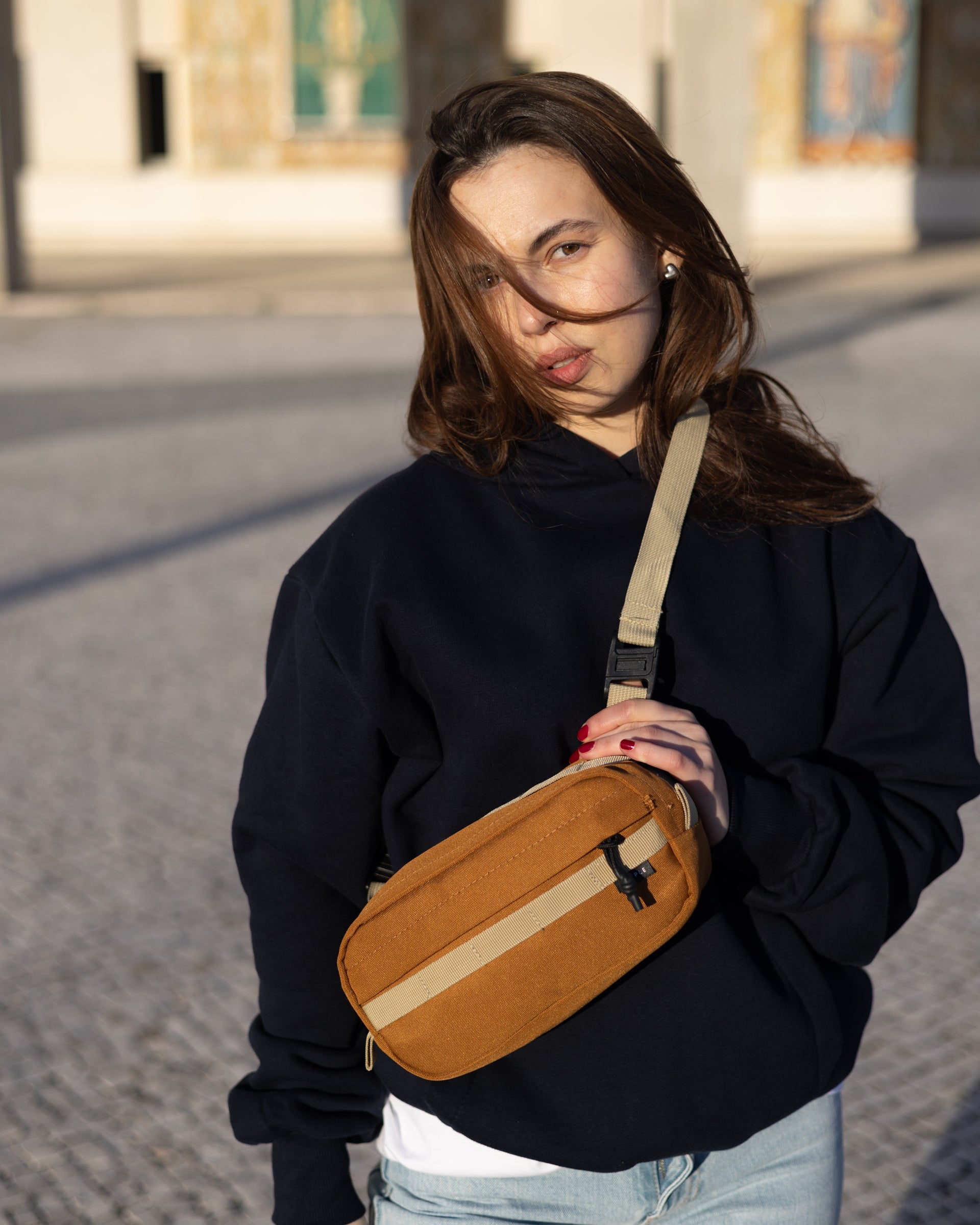 Cross Body Bag - Burnt Orange - Temple Outdoor