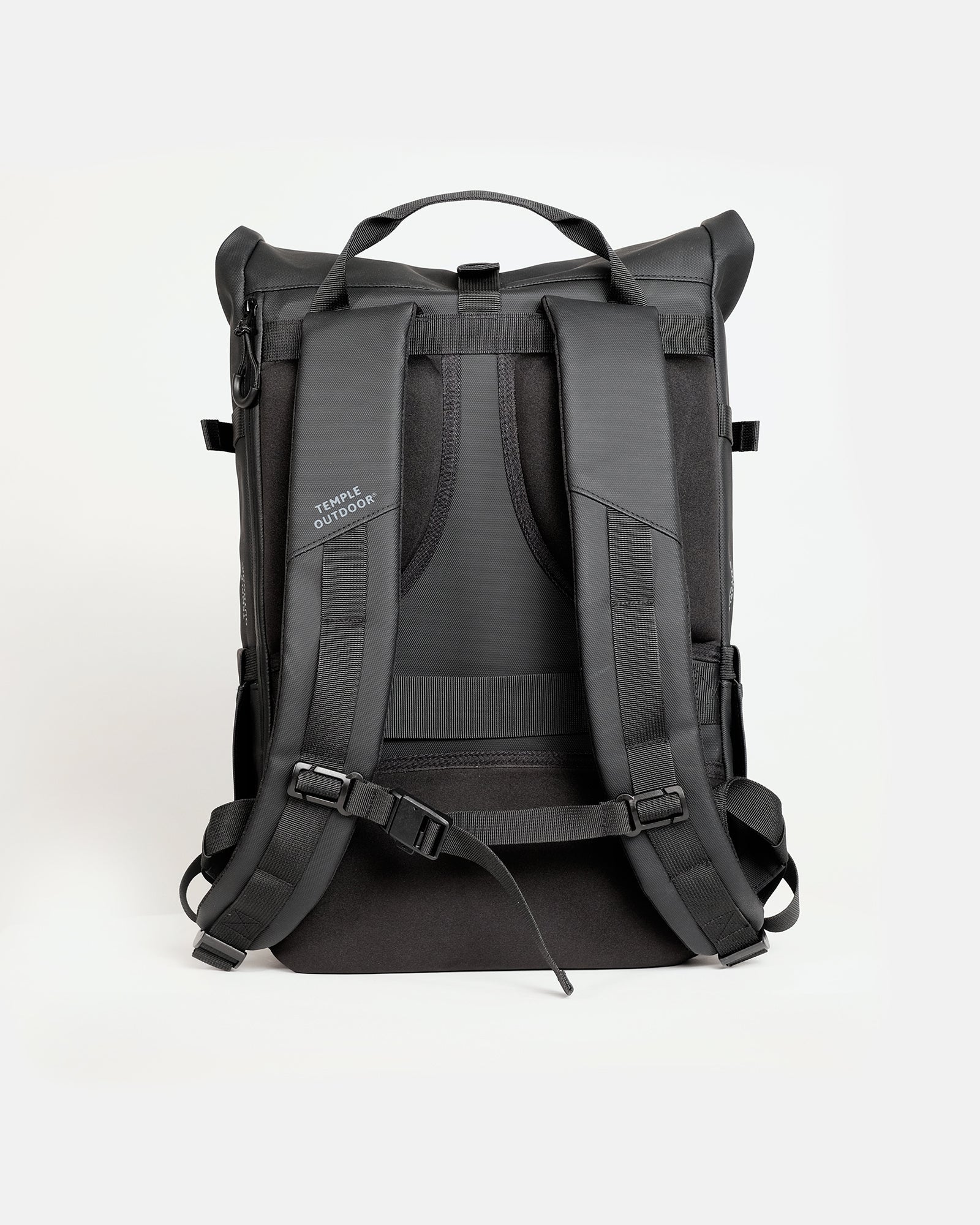 Roll Top Backpack - Black - Temple Outdoor