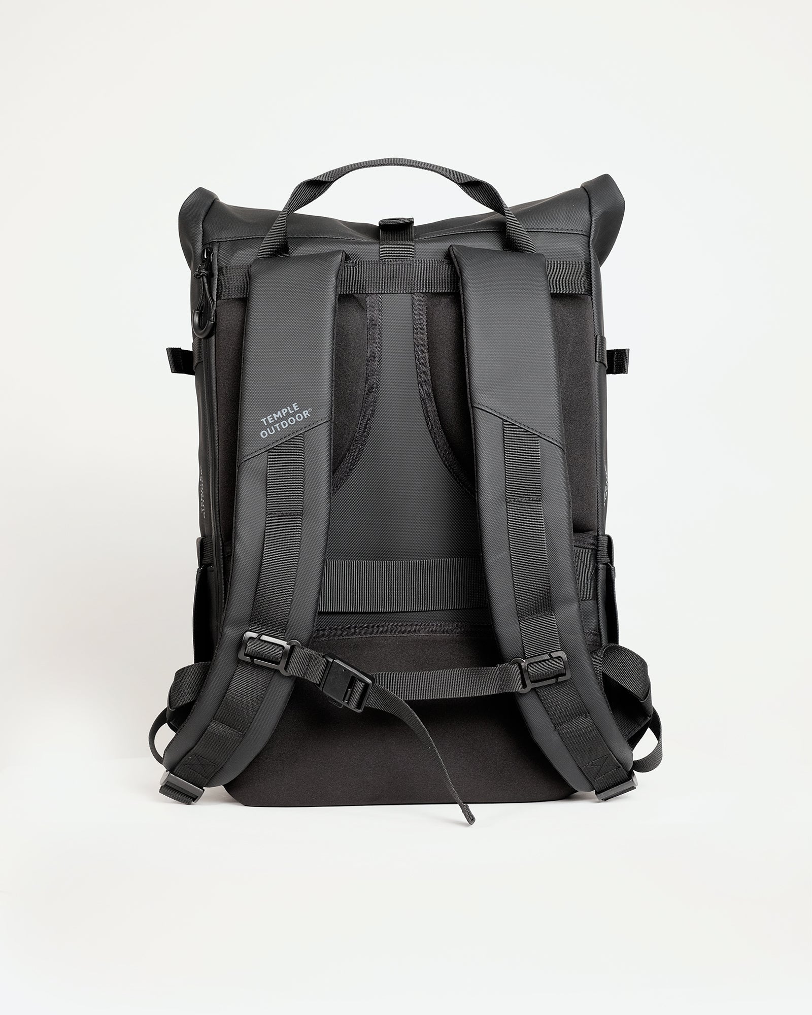 Roll Top Backpack - Black - Temple Outdoor